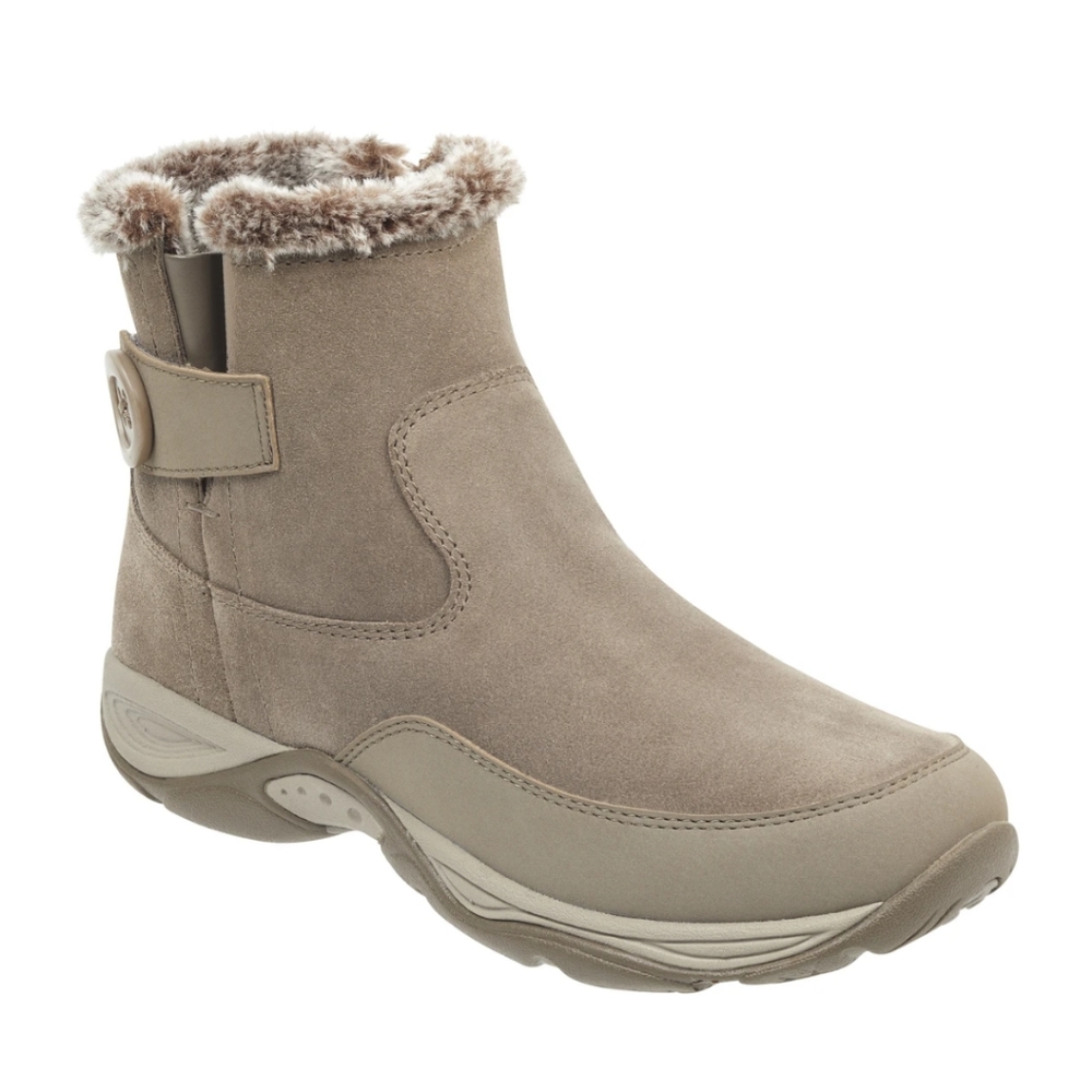 Easy Spirit Excel Cold Weather Booties. Water Resistant, Suede Zip- Up 8W.